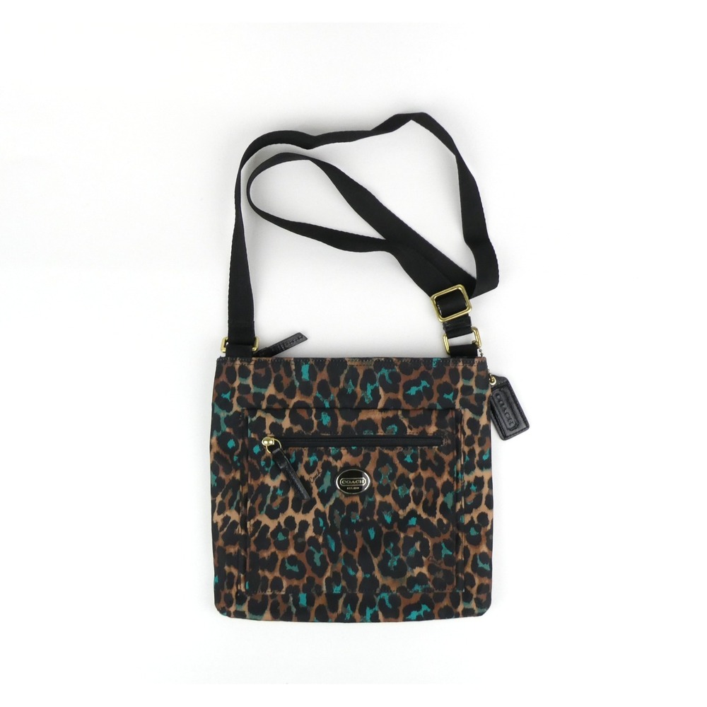 Coach Multicolor Ocelot Print Nylon Hipster F77479‎